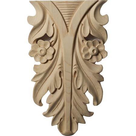 Ekena Millwork 4 1/4"W x 7 1/4"H x 3/4"D, Small Dover Drop, Cherry ONL04X07X01DRCH